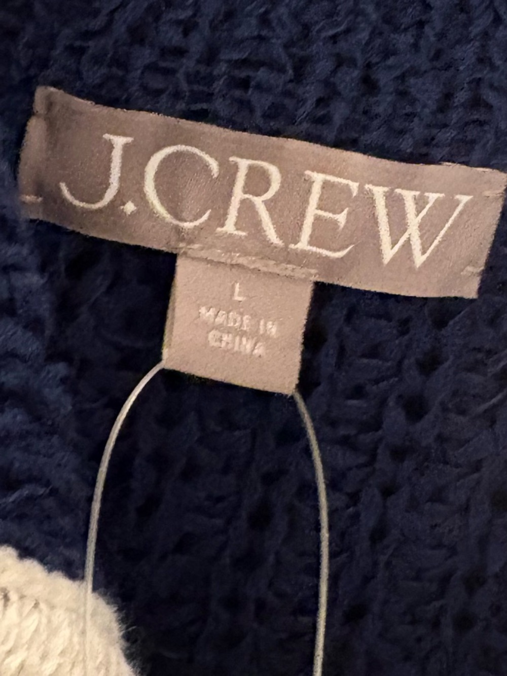 J. Crew Textured Sailor Cardigan. Size Large. New with tags. - Picture 3 of 5